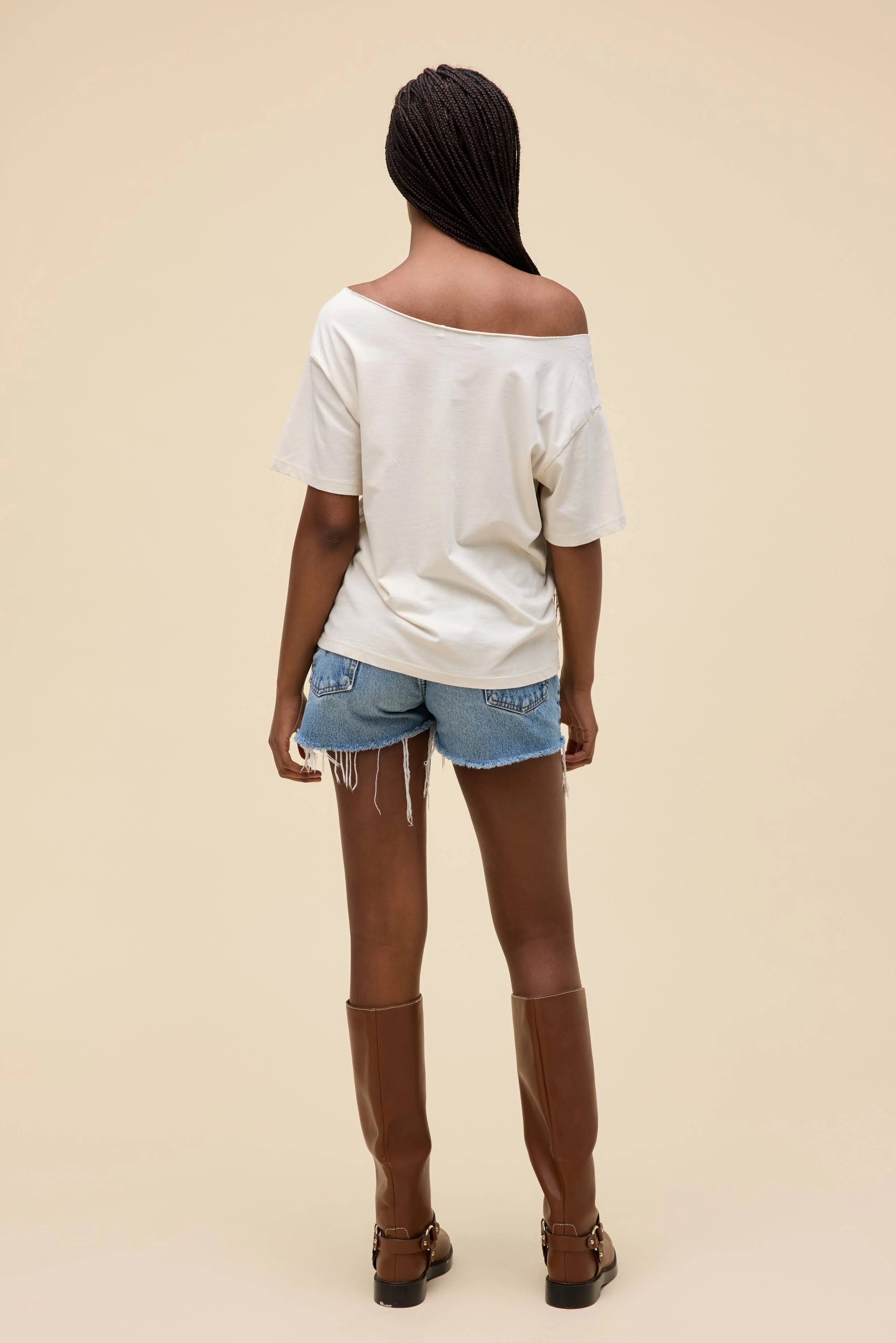 85 Camo Applique Off-The-Shoulder Tee - Image 8