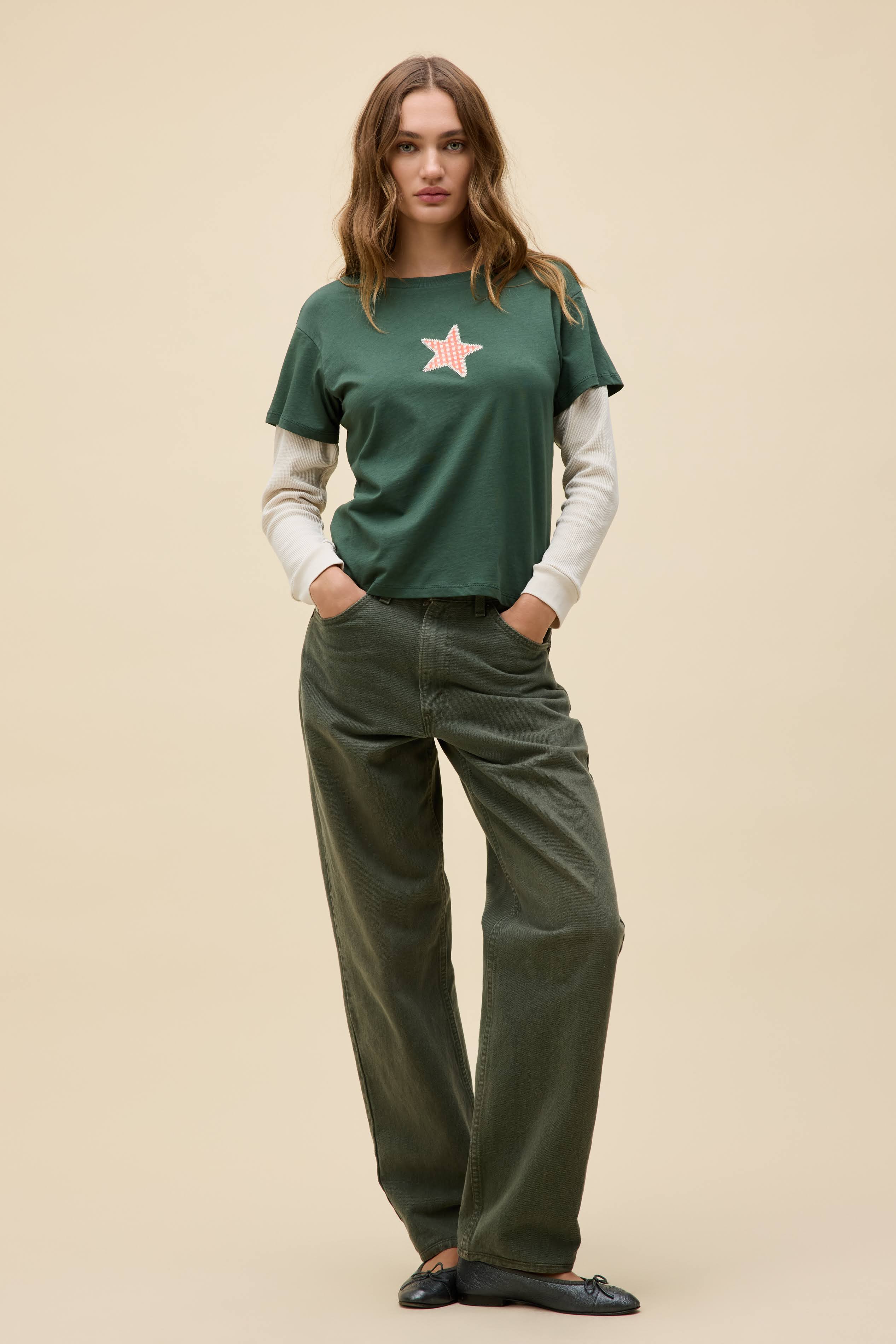 Applique Star Solo Twofer Long Sleeve - Image 4