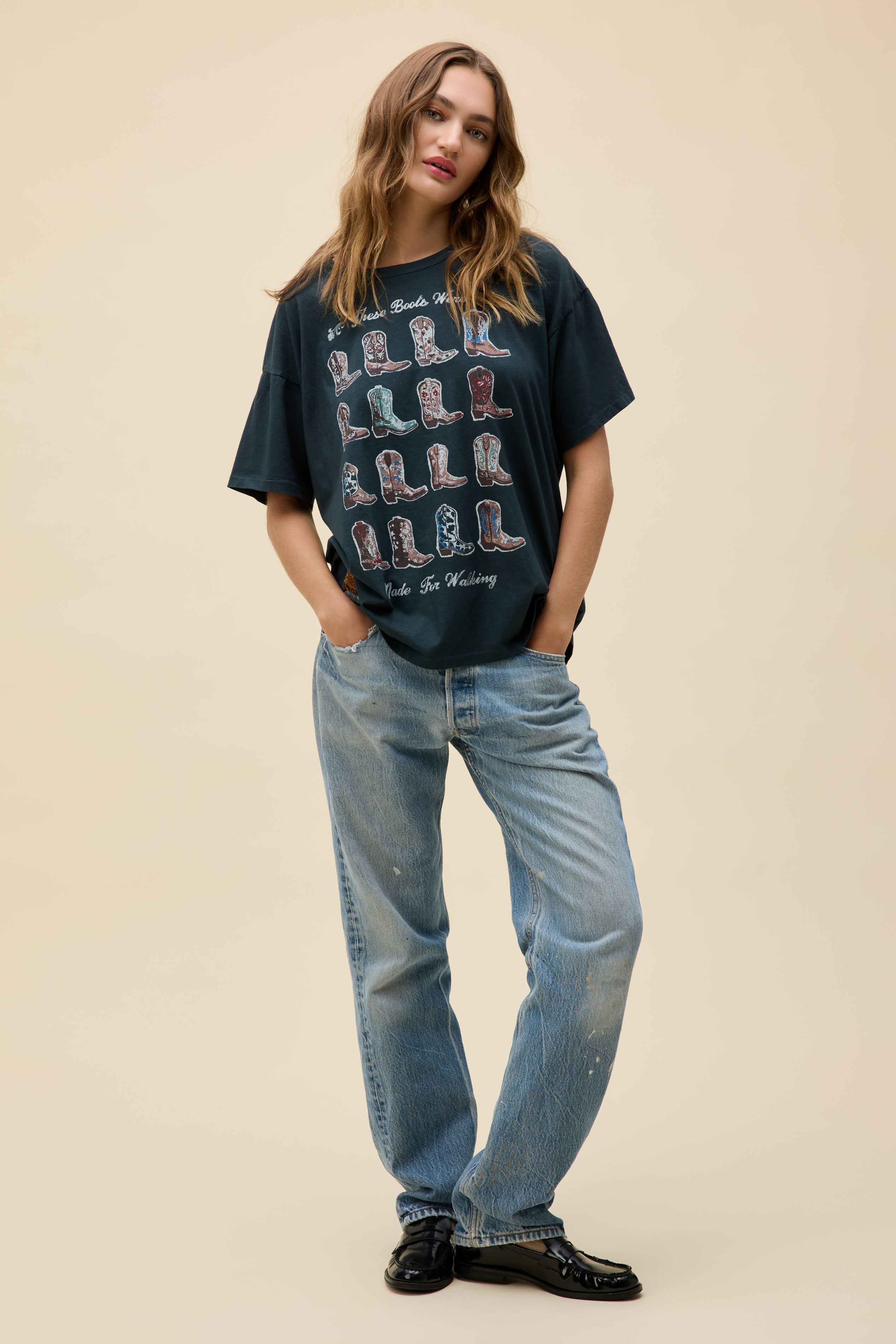 Boots For Walking Merch Tee - Image 3