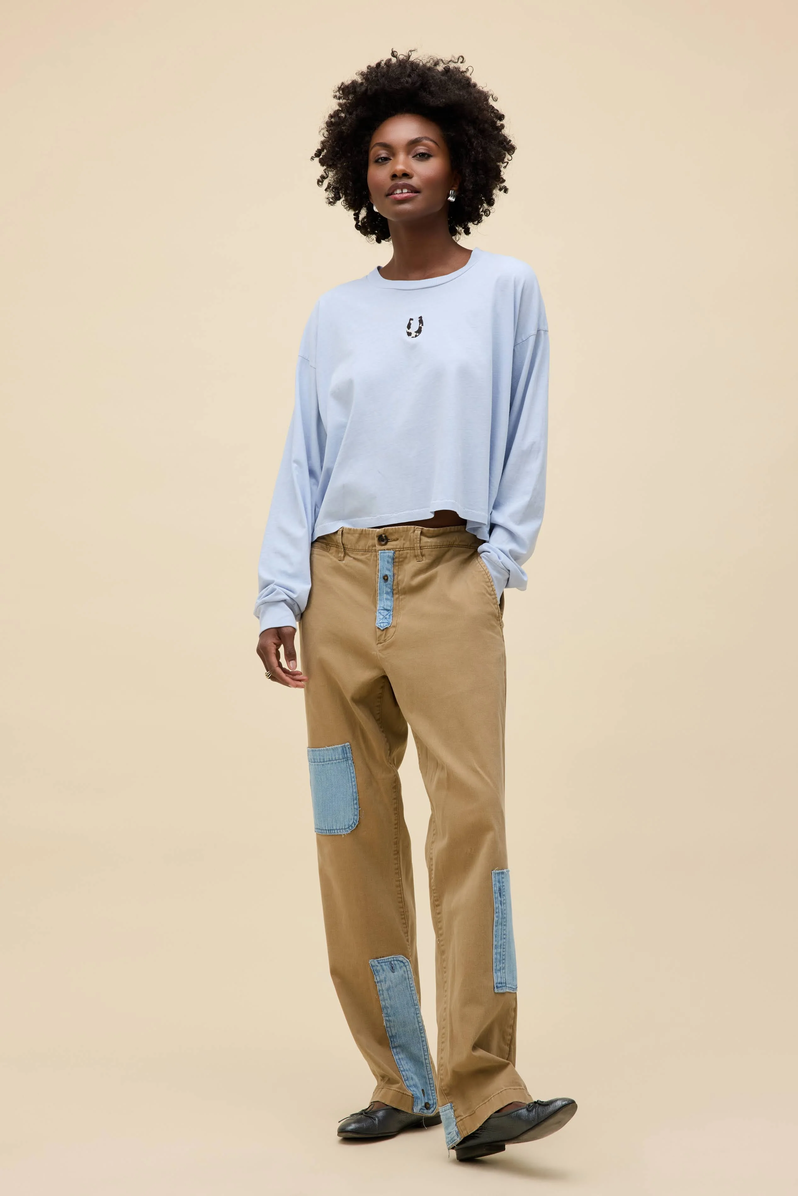 Cow Pattern Horseshoe Meet & Greet Long Sleeve - Image 3