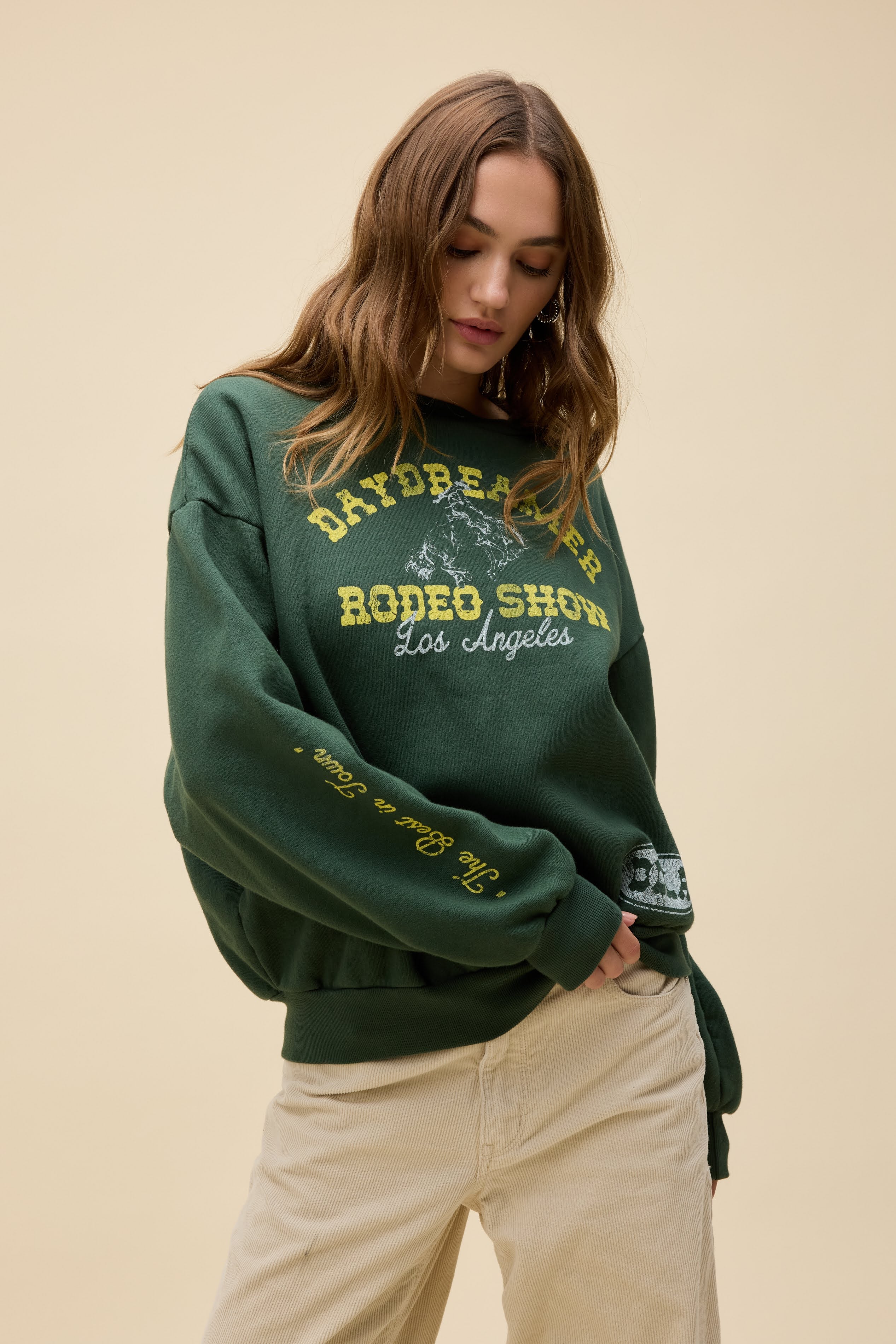 Daydreamer Rodeo Show Oversized Crew Sweatshirt - Image 3