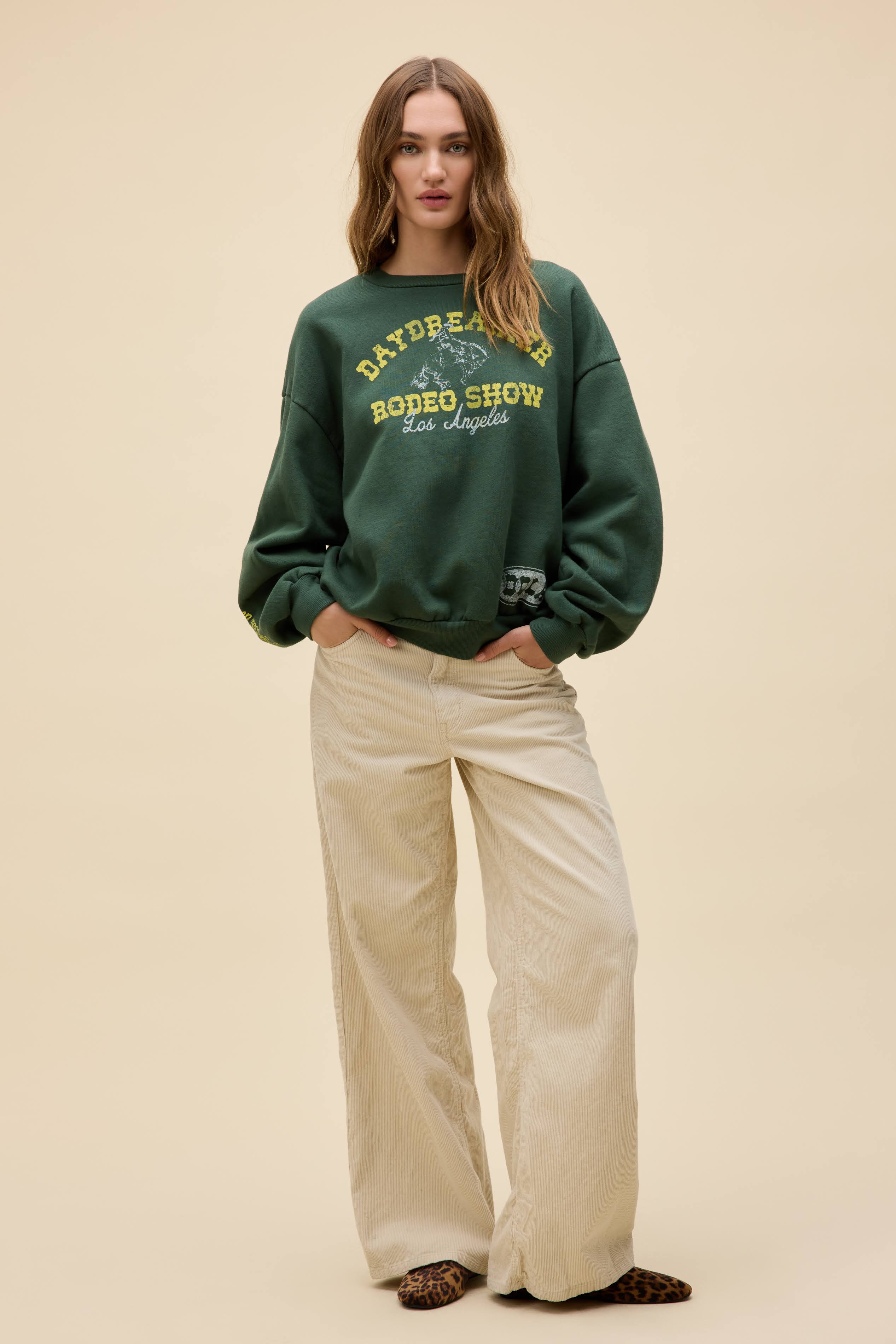 Daydreamer Rodeo Show Oversized Crew Sweatshirt - Image 4