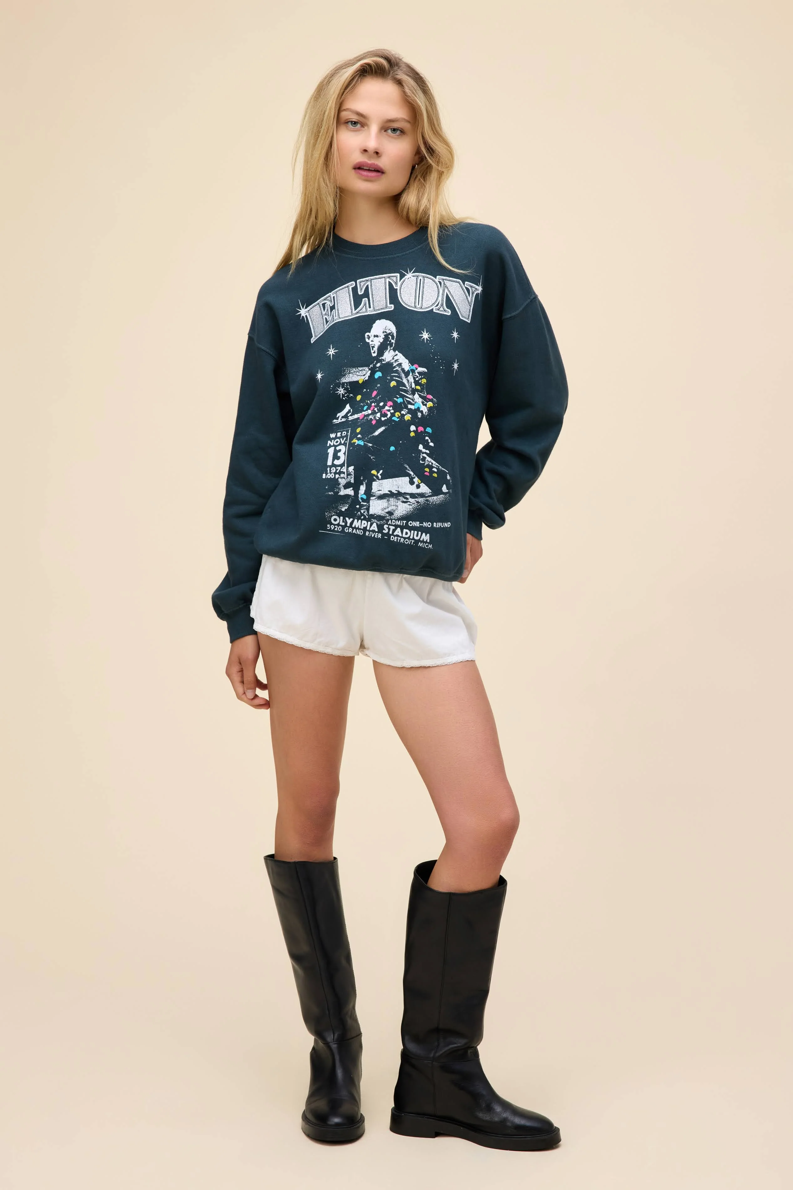 Elton John Olympia Stadium BF Sweatshirt - Image 3