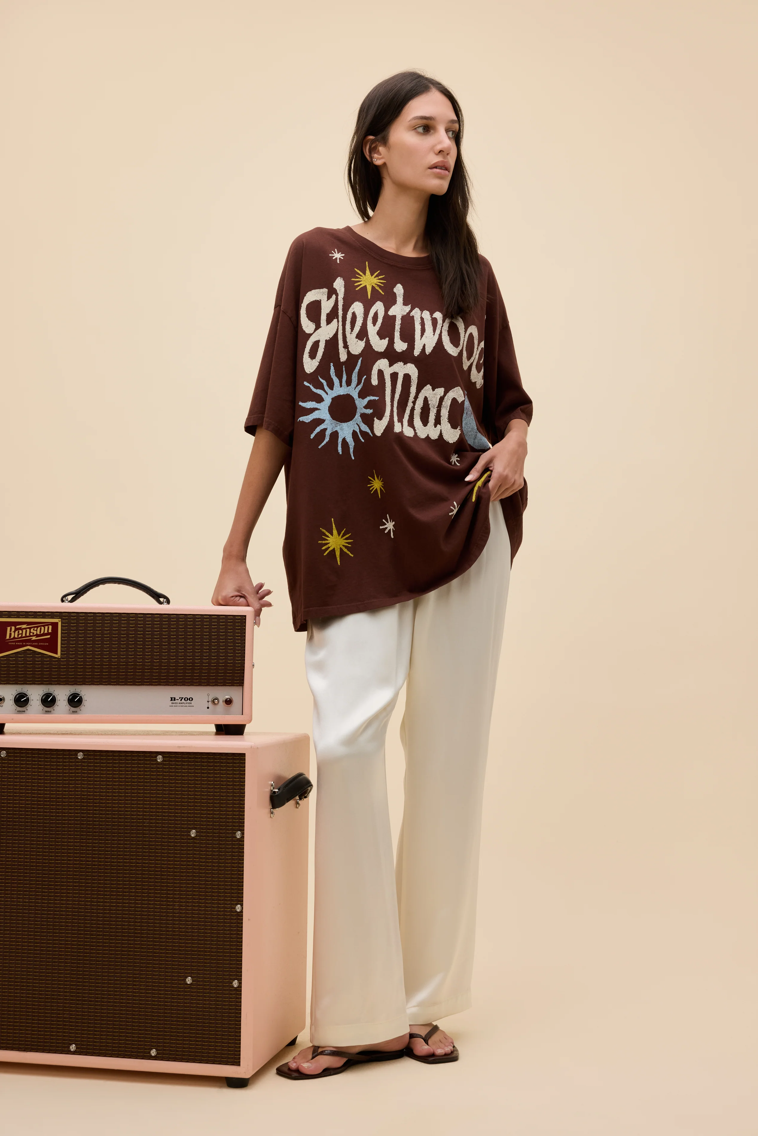 Fleetwood Mac 1973 Doodles OS Tee - Image 3