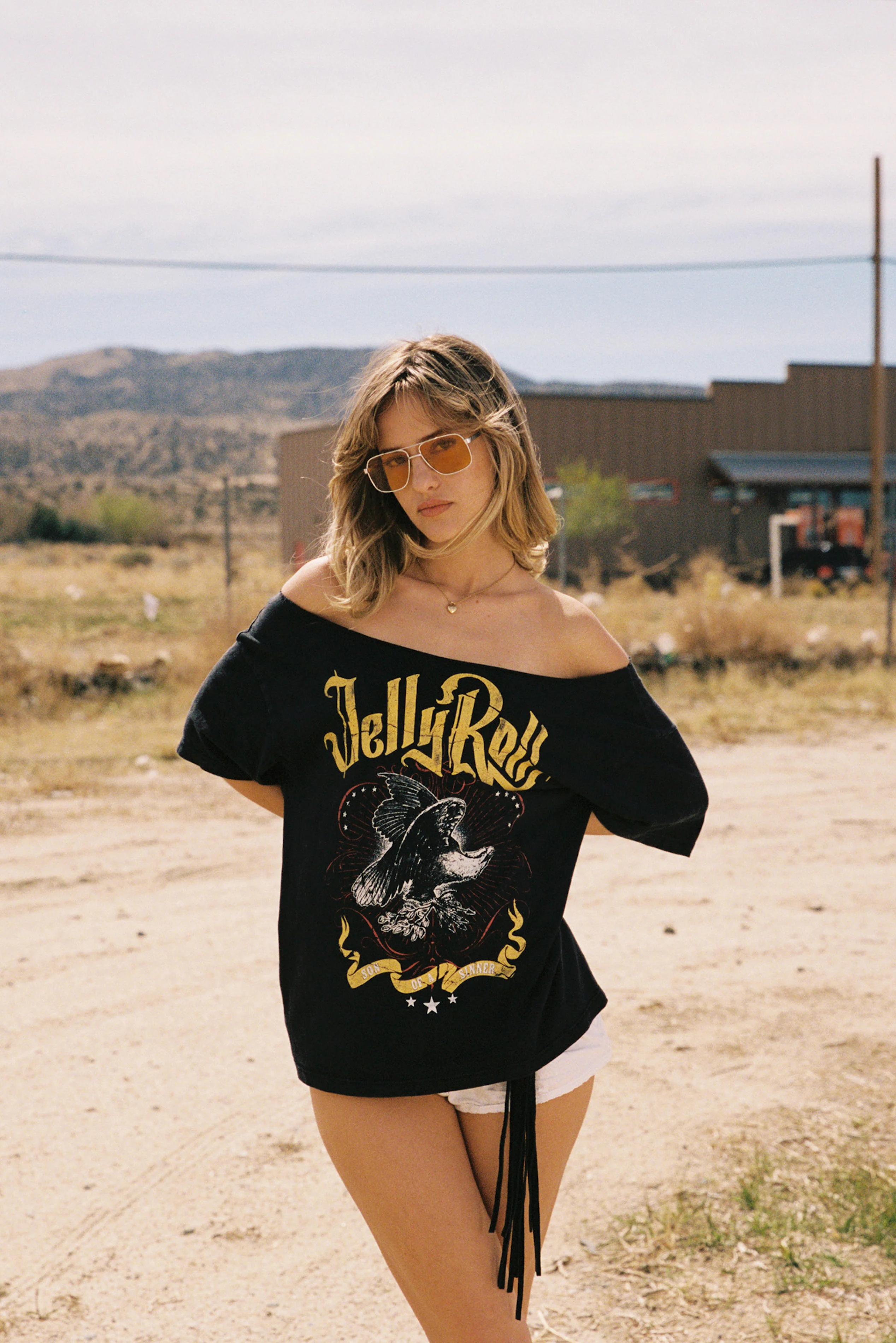 Jelly Roll Son of a Sinner Off-The-Shoulder Tee - Image 6