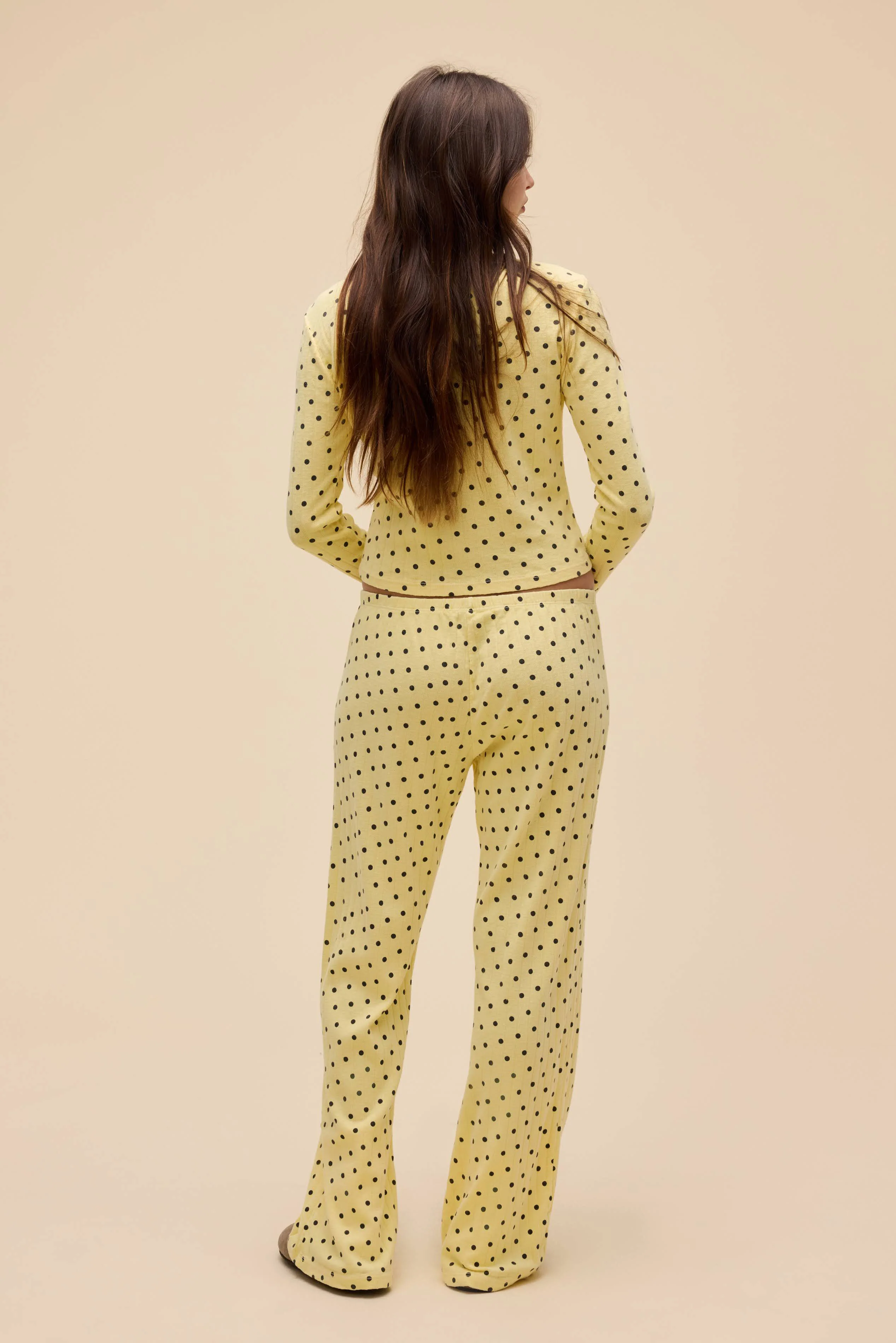 Polka Dot Pointelle Long Sleeve - Image 5