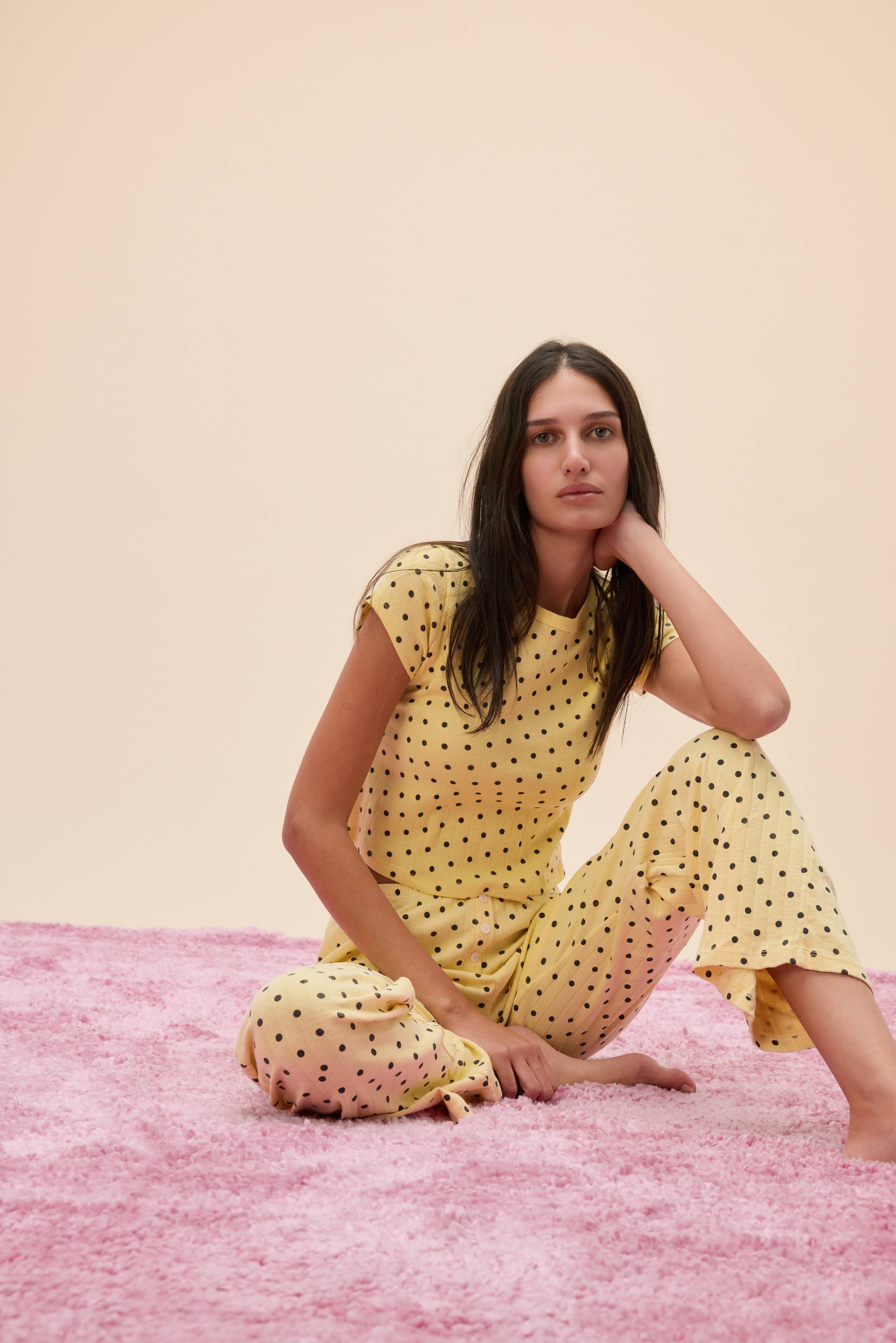 Polka Dot Pointelle Tee - Image 6