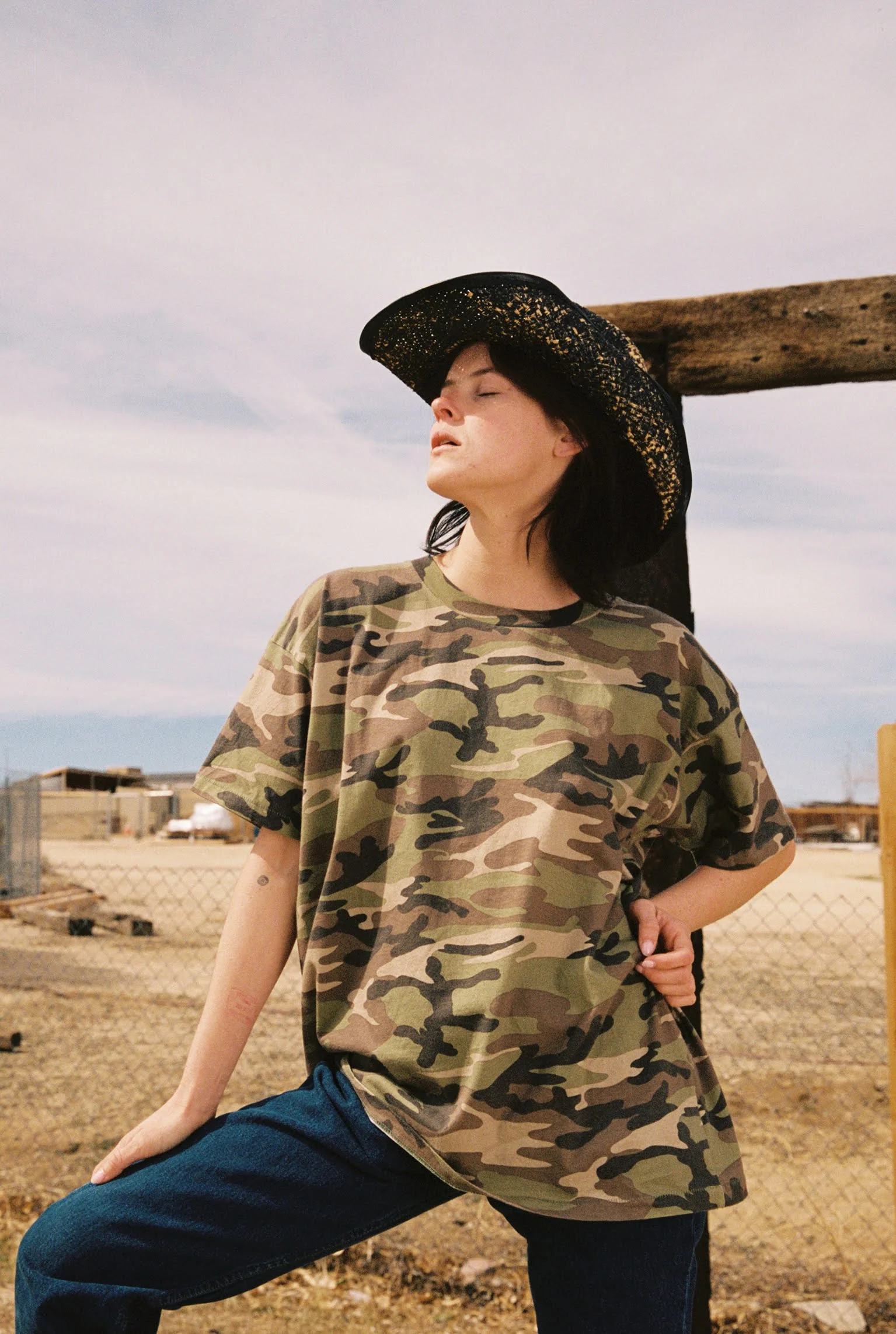 Raised On Country Camo Merch Tee - Image 8