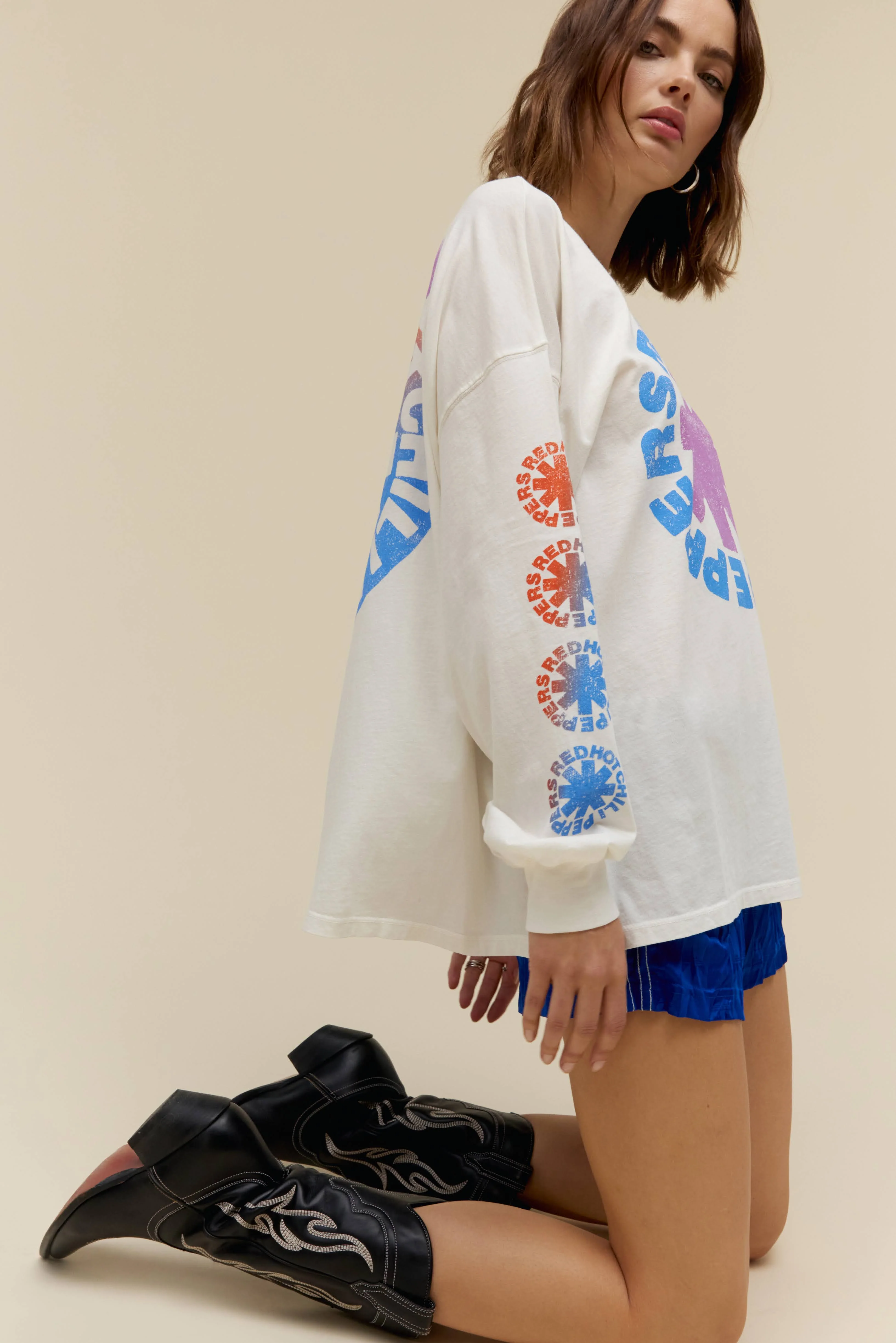 Red Hot Chili Peppers Asterisk Collage OS Long Sleeve - Image 3