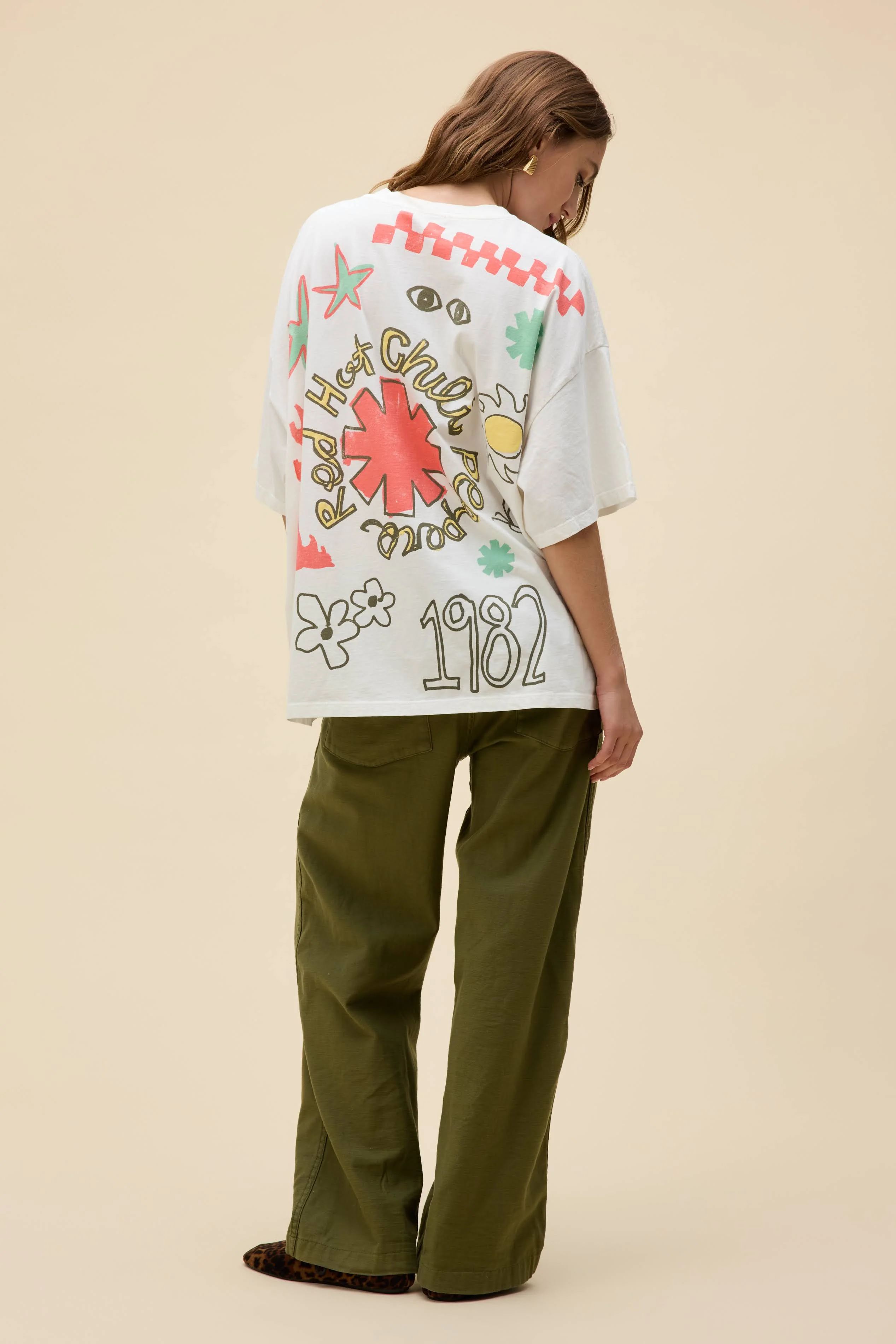 Red Hot Chili Peppers Doodles OS Tee - Image 5