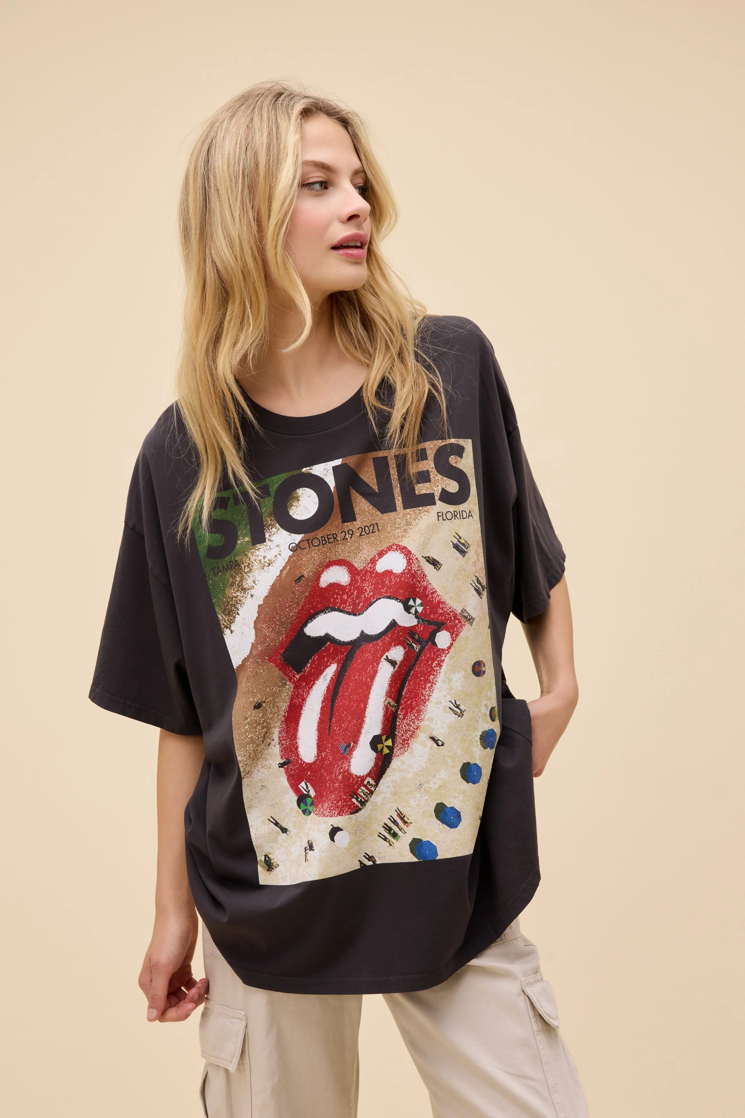 Rolling Stones Tampa 2021 OS Tee - Image 3