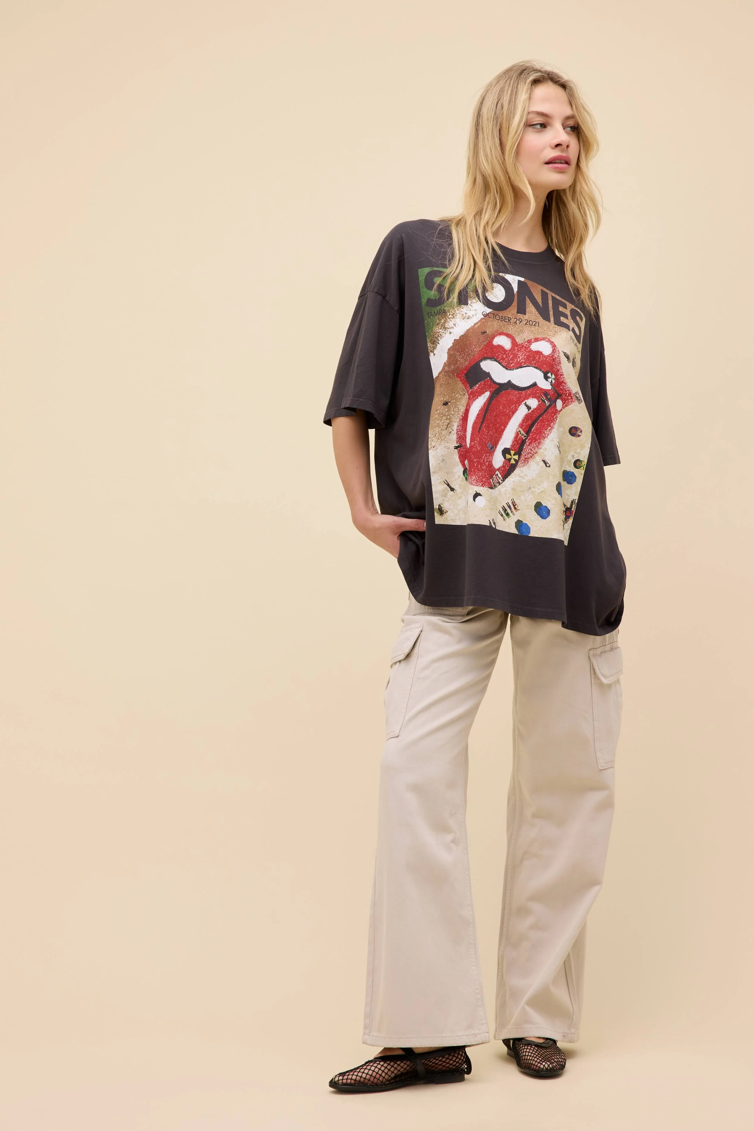Rolling Stones Tampa 2021 OS Tee - Image 4