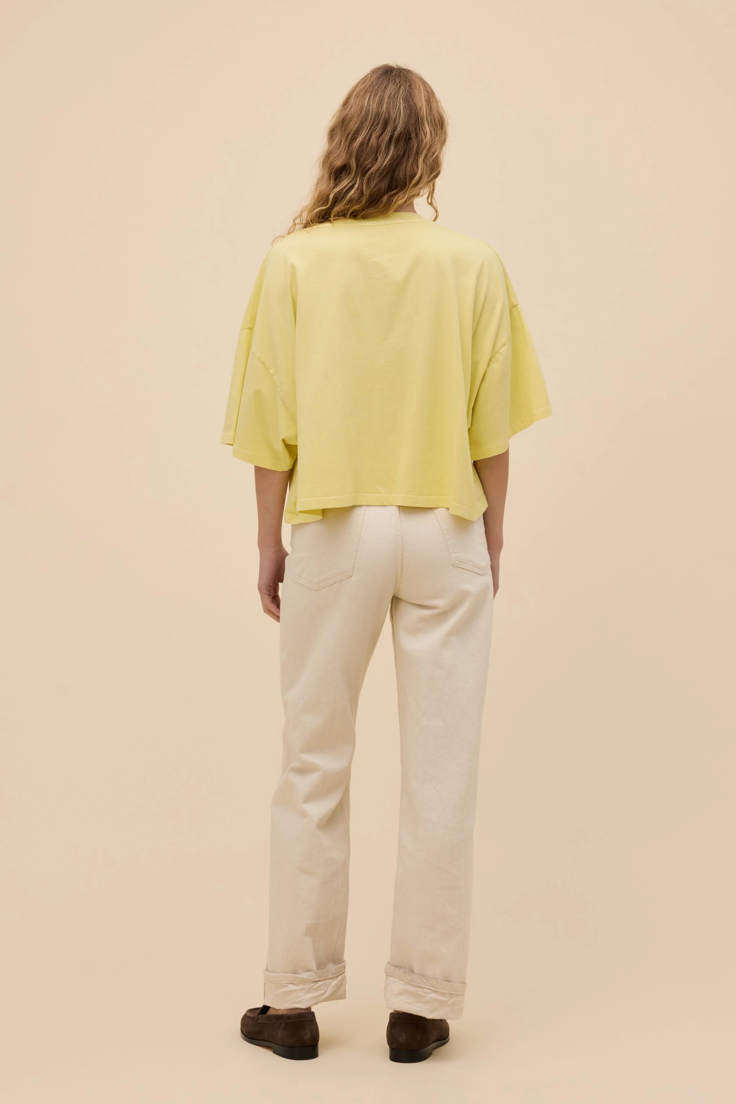 SOLID CROPPED OS TEE - Image 18