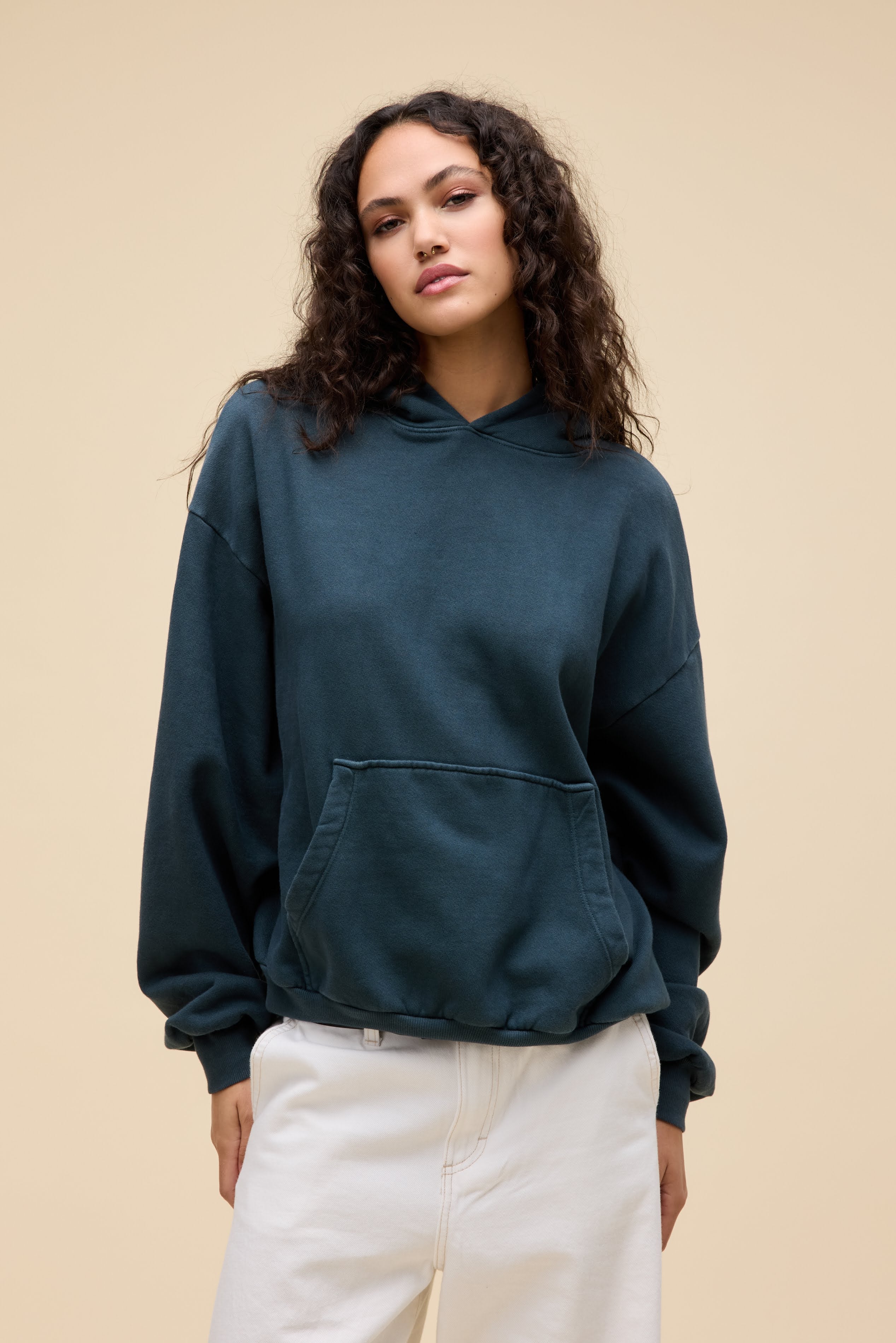 Solid Oversized Hoodie - Image 5