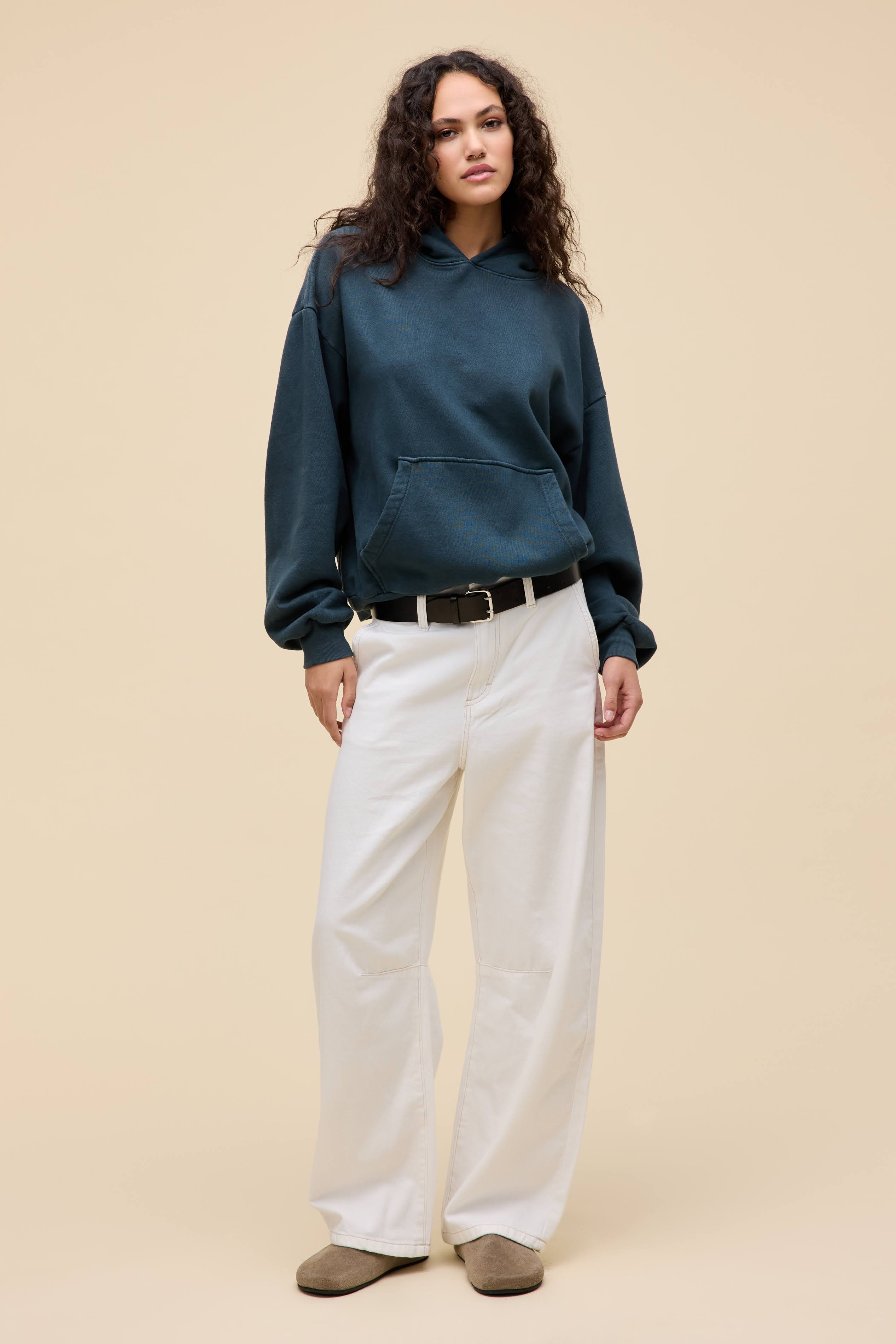 Solid Oversized Hoodie - Image 6