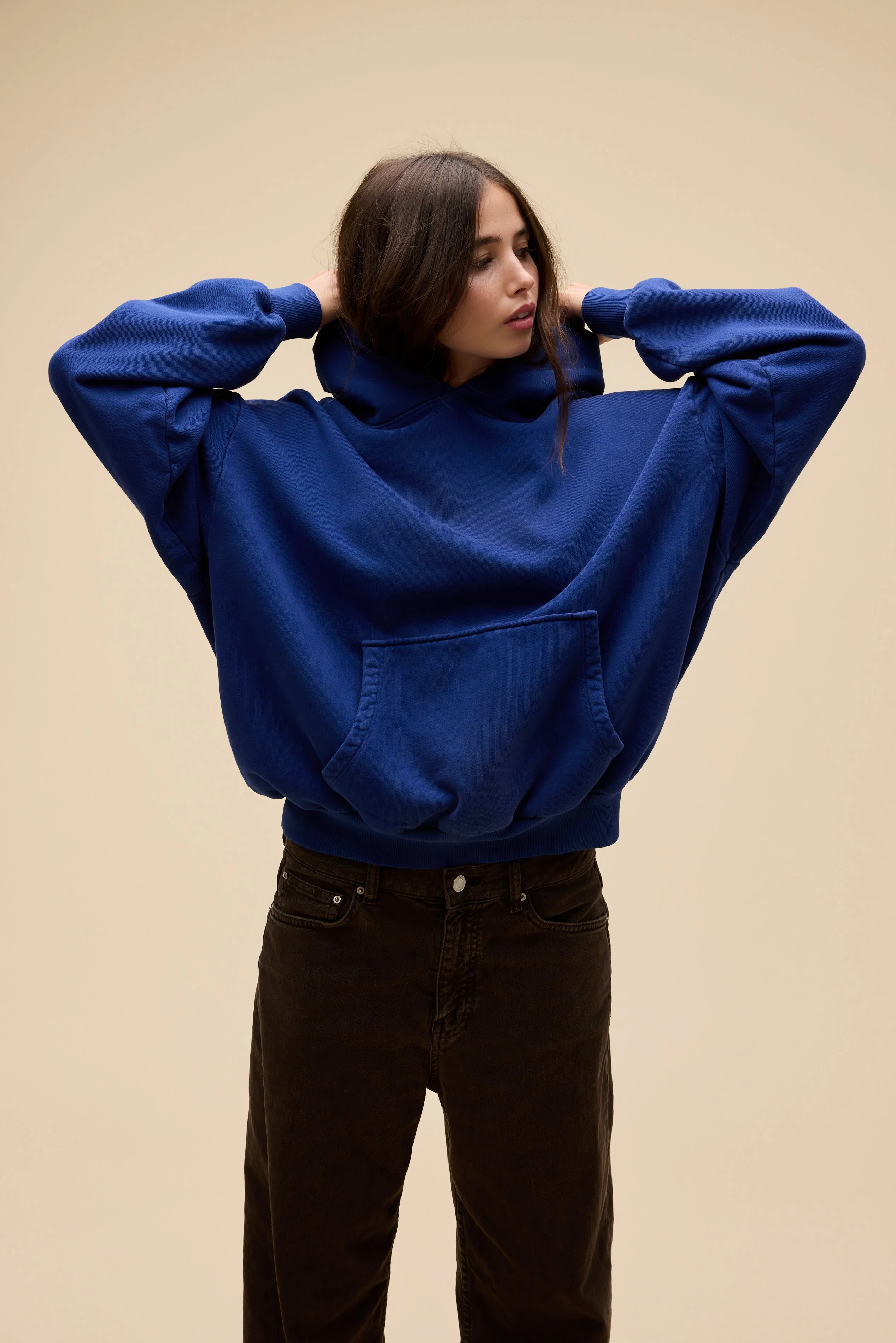 Solid Oversized Hoodie - Image 13
