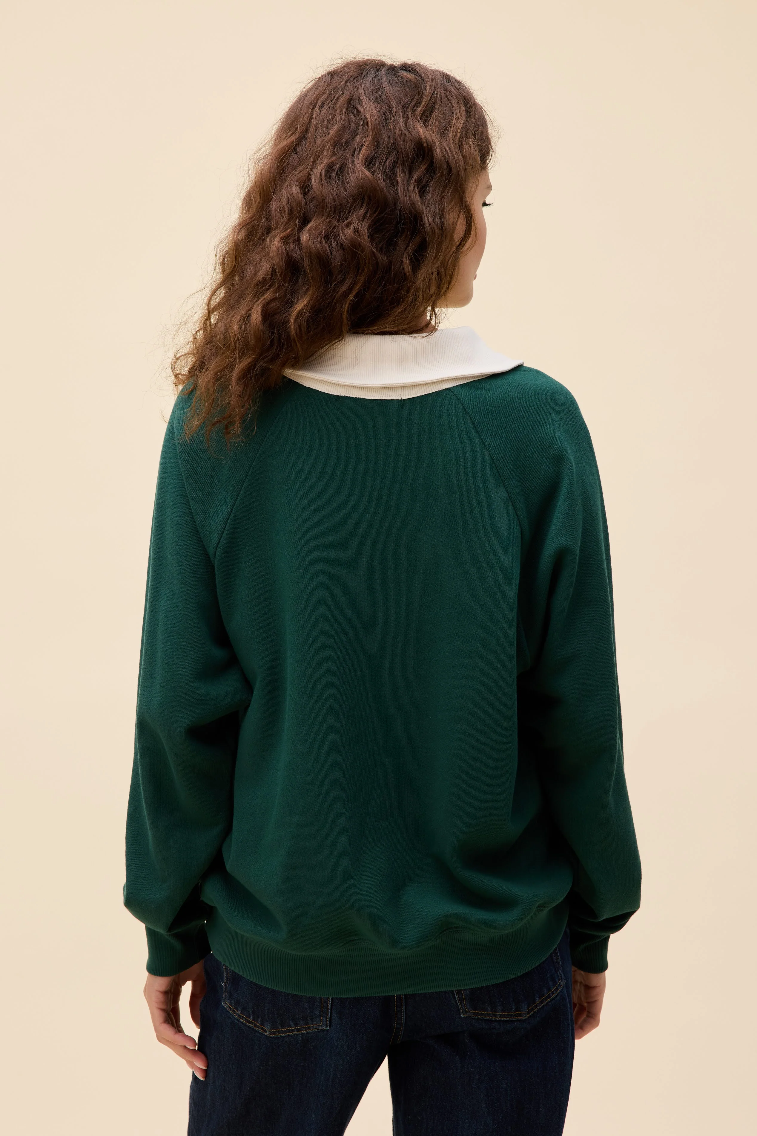 Solid Polo Sweatshirt - Image 4