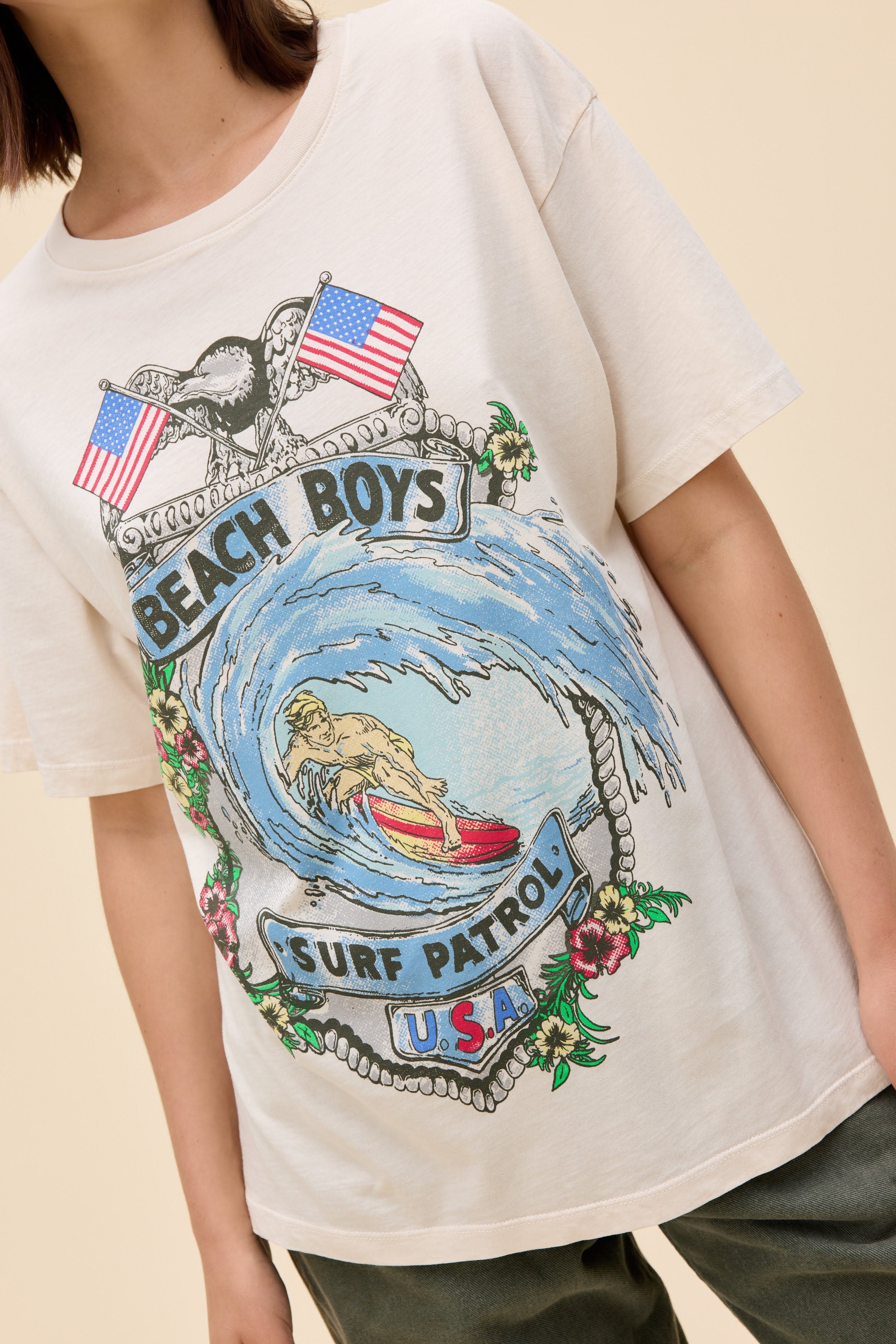 The Beach Boys Surf Patrol Boyfriend Tee - Image 3