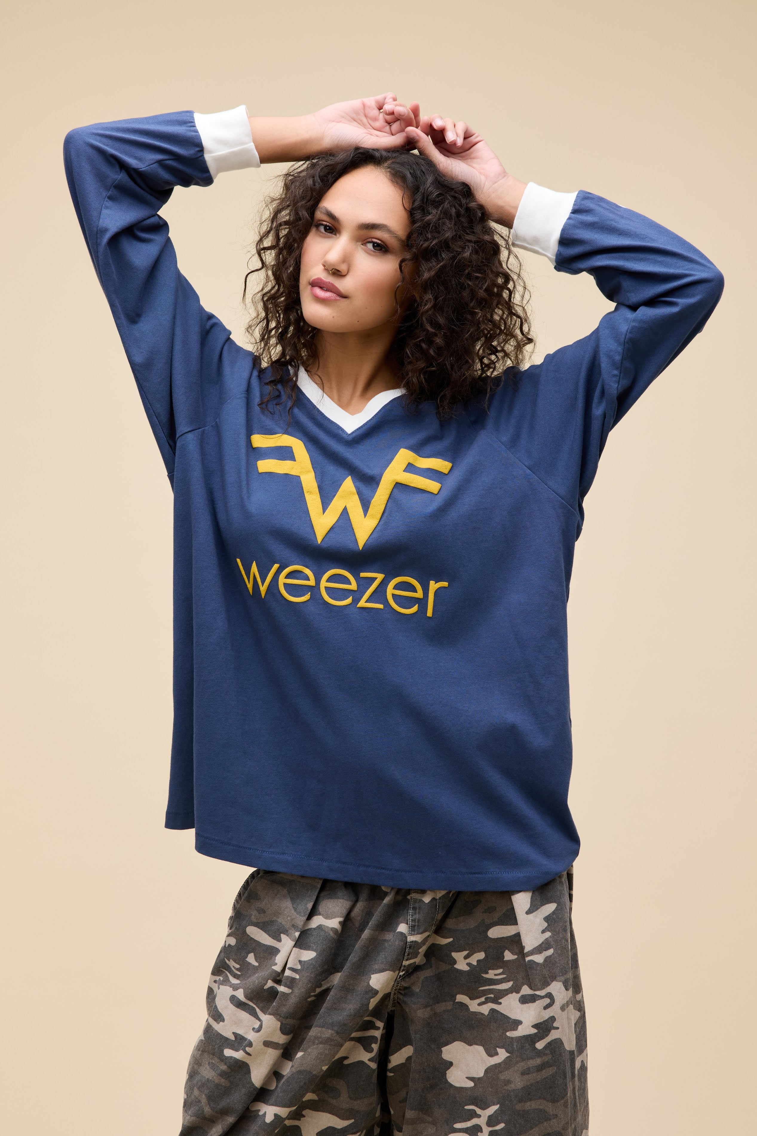 Weezer Logo Club Long Sleeve - Image 3
